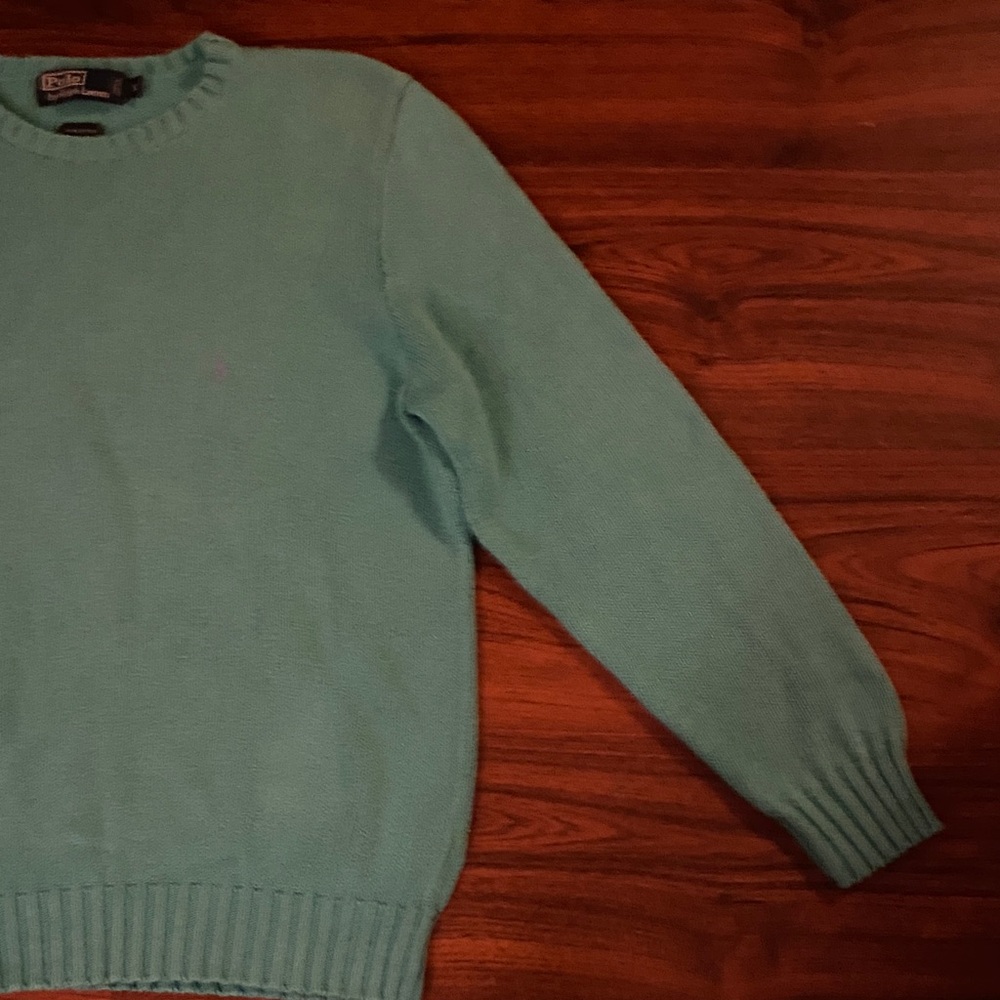 Ralph Lauren Mint Green Crewneck Sweater - Picture 5 of 8